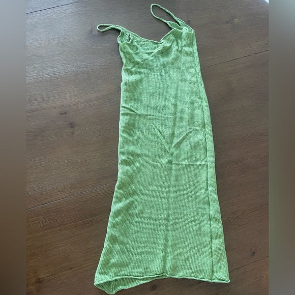 ONIA Open-back crochet-knit linen midi dress - Picture 7 of 7